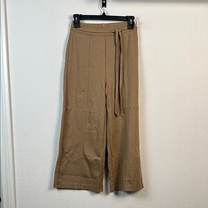 Tan Wide-Leg Pants